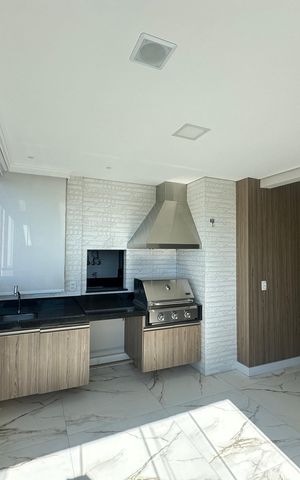 Apartamento à venda com 112m², 3 quartos e 2 vagasChurrasqueira