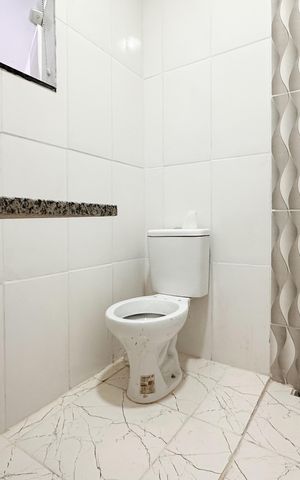 Casa à venda com 110m², 3 quartos e 1 vaga Casa à venda com 110m², 3 quartos e 1 vagaBanheiro da Suíte