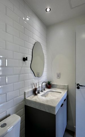 Apartamento à venda com 29m², 1 quarto e sem vaga Apartamento à venda com 29m², 1 quarto e sem vagaBanheiro Suíte