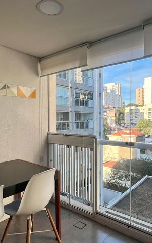 Apartamento para alugar com 32m², 1 quarto e 1 vaga Apartamento para alugar com 32m², 1 quarto e 1 vagaVaranda Sala/Cozinha