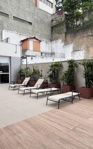 Apartamento para alugar com 32m², 1 quarto e 1 vaga Apartamento para alugar com 32m², 1 quarto e 1 vagaÁrea comum - Solário