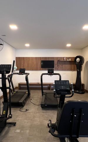 Apartamento para alugar com 32m², 1 quarto e 1 vaga Apartamento para alugar com 32m², 1 quarto e 1 vagaÁrea comum - Academia