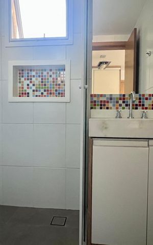 Apartamento para alugar com 32m², 1 quarto e 1 vaga Apartamento para alugar com 32m², 1 quarto e 1 vagaBanheiro da Suíte