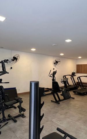 Apartamento para alugar com 32m², 1 quarto e 1 vaga Apartamento para alugar com 32m², 1 quarto e 1 vagaÁrea comum - Academia
