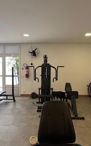 Apartamento para alugar com 32m², 1 quarto e 1 vaga Apartamento para alugar com 32m², 1 quarto e 1 vagaÁrea comum - Academia