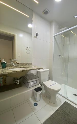 Apartamento para alugar com 74m², 2 quartos e 2 vagas Apartamento para alugar com 74m², 2 quartos e 2 vagasBanheiro