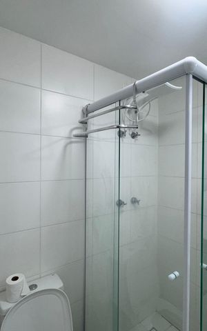 Studio à venda com 26m², 1 quarto e sem vaga Studio à venda com 26m², 1 quarto e sem vagaBanheiro social