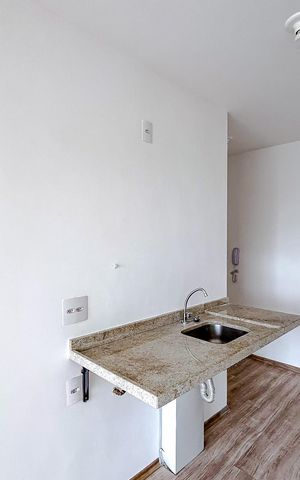 Studio à venda com 27m², 1 quarto e sem vagaCozinha