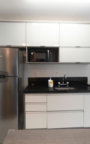Apartamento à venda com 50m², 1 quarto e 1 vagaCozinha e Área de Serviço