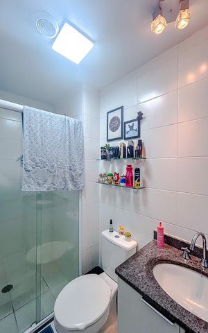 Apartamento à venda com 58m², 2 quartos e 1 vagaBanheiro