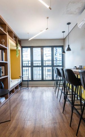 Studio à venda com 38m², 1 quarto e sem vaga Studio à venda com 38m², 1 quarto e sem vagaCoworking