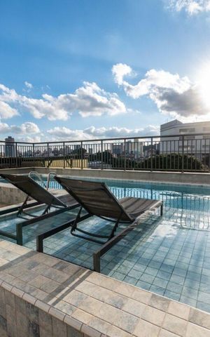 Studio à venda com 38m², 1 quarto e sem vaga Studio à venda com 38m², 1 quarto e sem vagaÁrea comum - Piscina