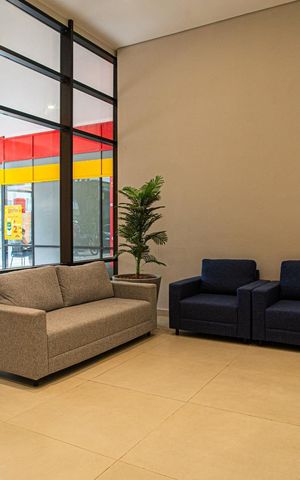 Studio para alugar com 27m², 1 quarto e sem vaga Studio para alugar com 27m², 1 quarto e sem vagaHall de entrada