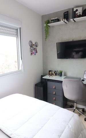 Apartamento à venda com 50m², 2 quartos e 1 vagaQuarto 2
