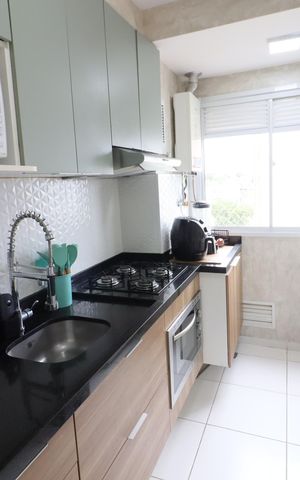 Apartamento à venda com 50m², 2 quartos e 1 vagaCozinha e Área de Serviço