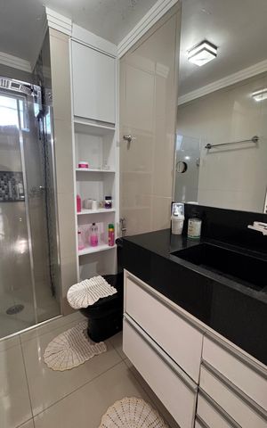 Apartamento à venda com 76m², 3 quartos e 2 vagas Apartamento à venda com 76m², 3 quartos e 2 vagasBanheiro