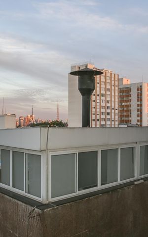 Studio para alugar com 42m², 1 quarto e sem vaga Studio para alugar com 42m², 1 quarto e sem vagaVista da Sacada