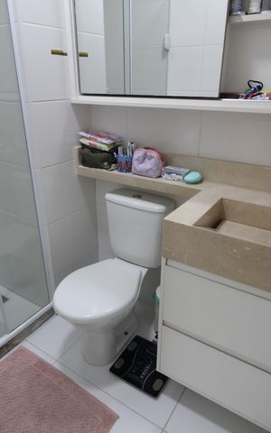 Apartamento à venda com 81m², 2 quartos e 1 vagaBanheiro da Suíte