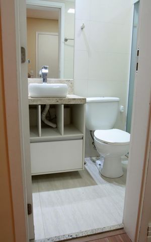 Apartamento para alugar com 71m², 2 quartos e 2 vagasBanheiro social