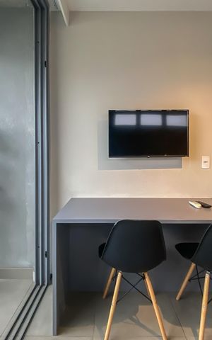Studio para alugar com 30m², 1 quarto e sem vaga Studio para alugar com 30m², 1 quarto e sem vagaSacada