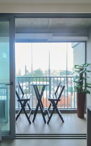 Studio para alugar com 30m², 1 quarto e sem vaga Studio para alugar com 30m², 1 quarto e sem vagaSacada