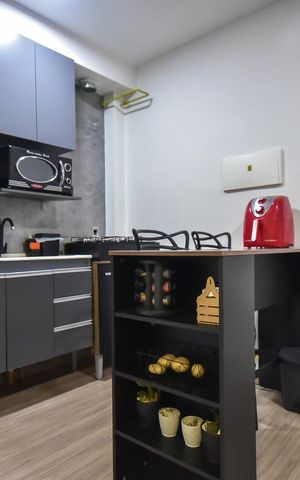 Studio à venda com 26m², 1 quarto e sem vagaCozinha