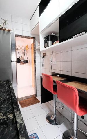 Apartamento à venda com 48m², 2 quartos e 1 vagaCozinha e Área de Serviço