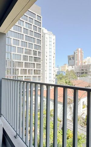 Studio à venda com 24m², 1 quarto e sem vagaVaranda