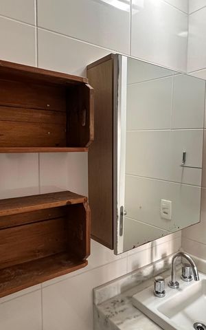 Apartamento para alugar com 53m², 1 quarto e 1 vaga Apartamento para alugar com 53m², 1 quarto e 1 vagaBanheiro da suíte