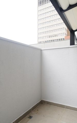 Studio à venda com 33m², 1 quarto e sem vagaVaranda
