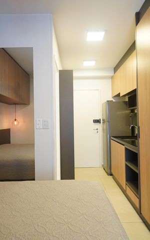 Studio à venda com 33m², 1 quarto e sem vagaStudio