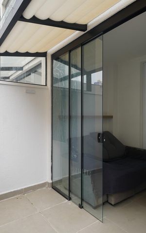 Studio à venda com 33m², 1 quarto e sem vagaVaranda