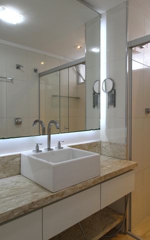 Apartamento para alugar com 110m², 3 quartos e 1 vagaBanheiro da Suíte