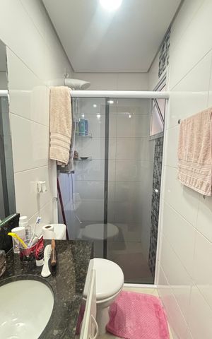 Apartamento à venda com 52m², 2 quartos e 1 vaga Apartamento à venda com 52m², 2 quartos e 1 vagaBanheiro da Suíte