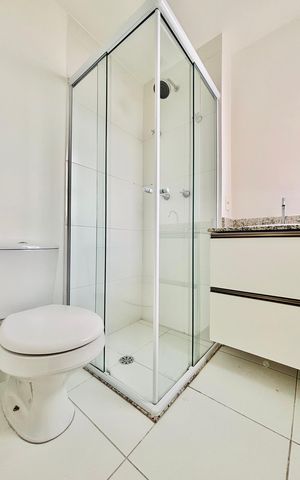 Apartamento para alugar com 61m², 2 quartos e 1 vaga Apartamento para alugar com 61m², 2 quartos e 1 vagaBanheiro da Suíte