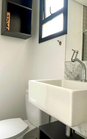 Studio para alugar com 29m², 1 quarto e 1 vaga Studio para alugar com 29m², 1 quarto e 1 vagaBanheiro da Suíte