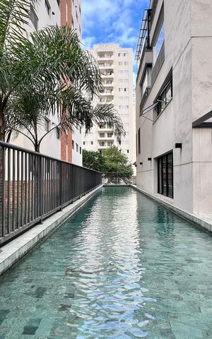 Studio para alugar com 29m², 1 quarto e 1 vaga Studio para alugar com 29m², 1 quarto e 1 vagaPiscina
