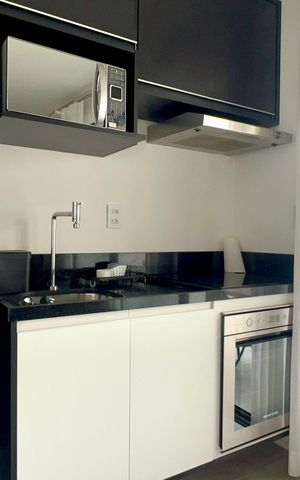 Studio para alugar com 29m², 1 quarto e 1 vaga Studio para alugar com 29m², 1 quarto e 1 vagaCozinha