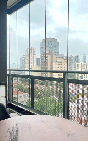 Studio para alugar com 29m², 1 quarto e 1 vaga Studio para alugar com 29m², 1 quarto e 1 vagaVaranda