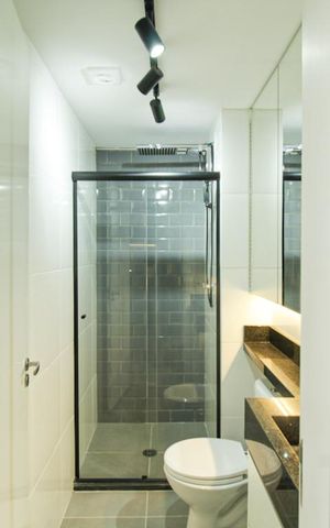 Apartamento à venda com 34m², 2 quartos e sem vaga Apartamento à venda com 34m², 2 quartos e sem vagaBanheiro social