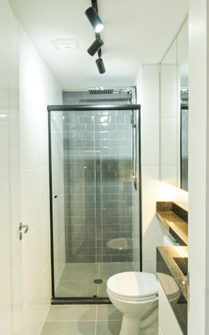 Apartamento à venda com 34m², 2 quartos e sem vaga Apartamento à venda com 34m², 2 quartos e sem vagaBanheiro social