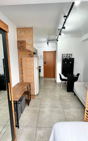 Studio para alugar com 24m², 1 quarto e sem vagaQuarto