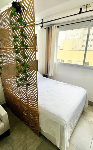 Studio para alugar com 24m², 1 quarto e sem vagaQuarto