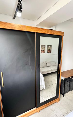 Studio para alugar com 24m², 1 quarto e sem vagaQuarto