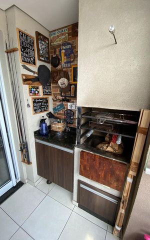 Apartamento à venda com 52m², 2 quartos e 1 vagaVaranda