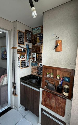 Apartamento à venda com 52m², 2 quartos e 1 vagaVaranda
