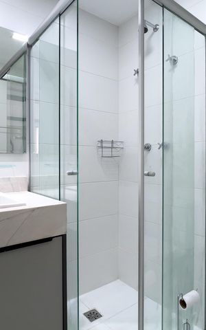 Studio para alugar com 34m², 1 quarto e sem vaga Studio para alugar com 34m², 1 quarto e sem vagaBanheiro
