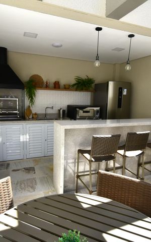 Studio à venda com 41m², 1 quarto e 1 vagaÁrea comum - Churrasqueira