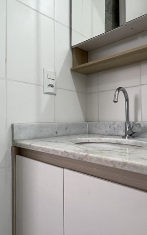 Apartamento à venda com 59m², 2 quartos e 1 vaga Apartamento à venda com 59m², 2 quartos e 1 vagaBanheiro da Suíte