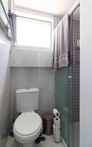 Studio para alugar com 29m², 1 quarto e sem vaga Studio para alugar com 29m², 1 quarto e sem vagaBanheiro